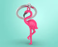 Porte Clés Flamant Rose