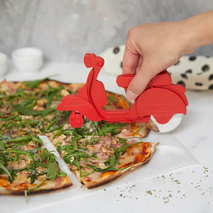 Red Retro Scooter Pizza Cutter