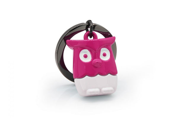 Porte Clés Hibou Rose