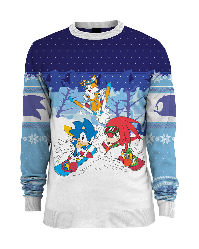 Pull de Noël Sonic le hérisson au ski Sega Numskull Funko