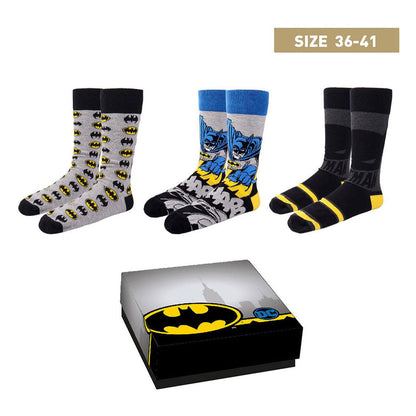 Pack 3 Paires de Chaussettes DC Comics - Batman